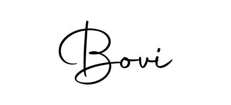 A modern signature idea for name Bovi using Autography-DOLnW font. Clean strokes and elegant curves make it stand out instantly. Bovi signature style 10 images and pictures png