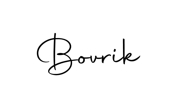 Bovrik stylish signature style. Best Handwritten Sign (Autography-DOLnW) for my name. Handwritten Signature Collection Ideas for my name Bovrik. Bovrik signature style 10 images and pictures png