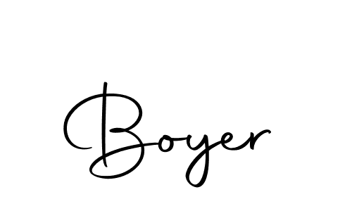 Design your own signature with our free online signature maker. With this signature software, you can create a handwritten (Autography-DOLnW) signature for name Boyer. Boyer signature style 10 images and pictures png