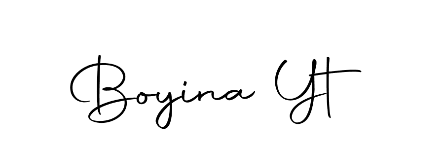 Create a beautiful signature design for name Boyina Yt. With this signature (Autography-DOLnW) fonts, you can make a handwritten signature for free. Boyina Yt signature style 10 images and pictures png