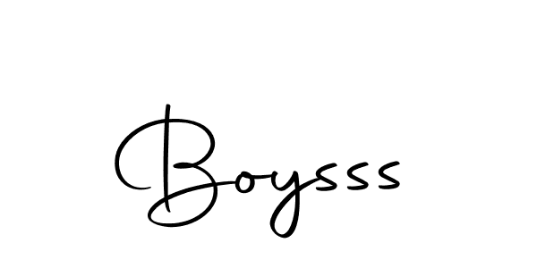 Make a beautiful signature design for name Boysss. With this signature (Autography-DOLnW) style, you can create a handwritten signature for free. Boysss signature style 10 images and pictures png