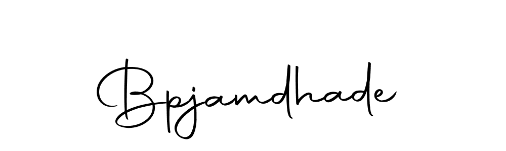 Create a beautiful signature design for name Bpjamdhade. With this signature (Autography-DOLnW) fonts, you can make a handwritten signature for free. Bpjamdhade signature style 10 images and pictures png