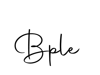 Design your own signature with our free online signature maker. With this signature software, you can create a handwritten (Autography-DOLnW) signature for name Bple. Bple signature style 10 images and pictures png