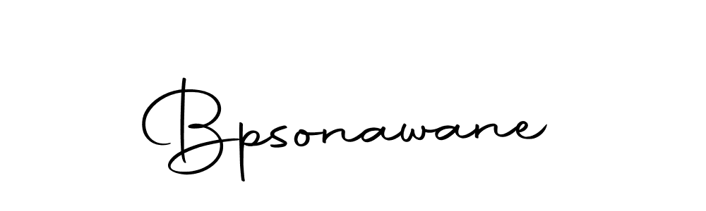 Create a beautiful signature design for name Bpsonawane. With this signature (Autography-DOLnW) fonts, you can make a handwritten signature for free. Bpsonawane signature style 10 images and pictures png