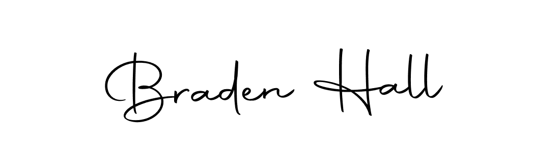 Create a beautiful signature design for name Braden Hall. With this signature (Autography-DOLnW) fonts, you can make a handwritten signature for free. Braden Hall signature style 10 images and pictures png