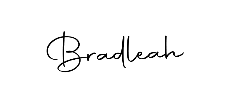 Make a beautiful signature design for name Bradleah. With this signature (Autography-DOLnW) style, you can create a handwritten signature for free. Bradleah signature style 10 images and pictures png