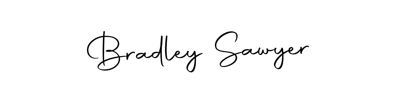 How to make Bradley Sawyer name signature. Use Autography-DOLnW style for creating short signs online. This is the latest handwritten sign. Bradley Sawyer signature style 10 images and pictures png