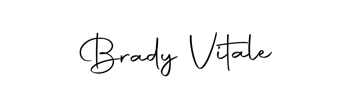 Design your own signature with our free online signature maker. With this signature software, you can create a handwritten (Autography-DOLnW) signature for name Brady Vitale. Brady Vitale signature style 10 images and pictures png