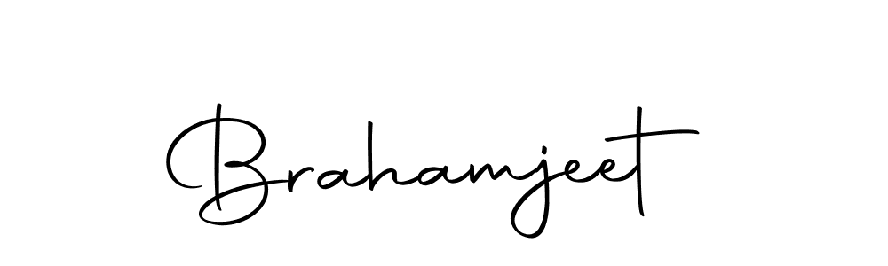 Create a beautiful signature design for name Brahamjeet. With this signature (Autography-DOLnW) fonts, you can make a handwritten signature for free. Brahamjeet signature style 10 images and pictures png