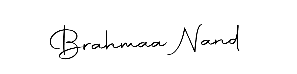 Make a beautiful signature design for name Brahmaa Nand. With this signature (Autography-DOLnW) style, you can create a handwritten signature for free. Brahmaa Nand signature style 10 images and pictures png