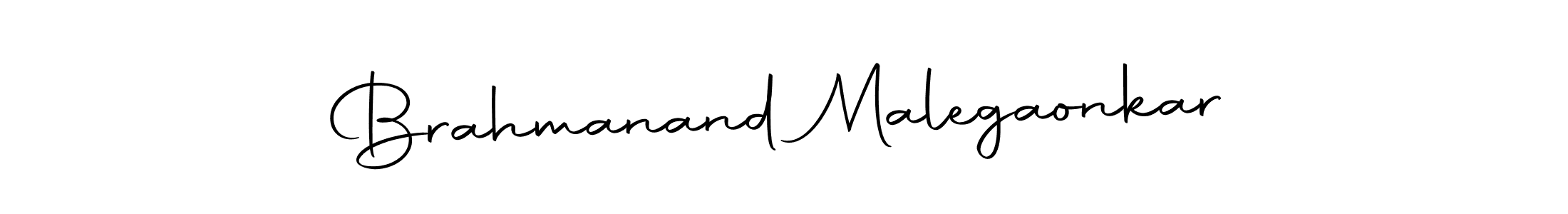 The best way (Autography-DOLnW) to make a short signature is to pick only two or three words in your name. The name Brahmanand Malegaonkar include a total of six letters. For converting this name. Brahmanand Malegaonkar signature style 10 images and pictures png