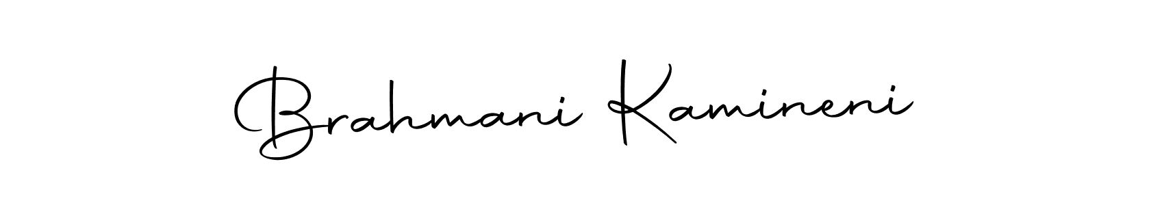 The best way (Autography-DOLnW) to make a short signature is to pick only two or three words in your name. The name Brahmani Kamineni include a total of six letters. For converting this name. Brahmani Kamineni signature style 10 images and pictures png