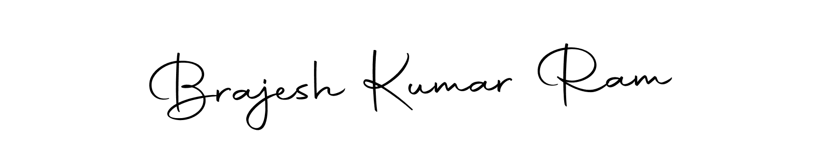 How to make Brajesh Kumar Ram name signature. Use Autography-DOLnW style for creating short signs online. This is the latest handwritten sign. Brajesh Kumar Ram signature style 10 images and pictures png