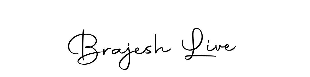 How to make Brajesh Live name signature. Use Autography-DOLnW style for creating short signs online. This is the latest handwritten sign. Brajesh Live signature style 10 images and pictures png