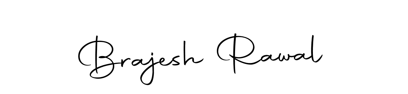 How to make Brajesh Rawal name signature. Use Autography-DOLnW style for creating short signs online. This is the latest handwritten sign. Brajesh Rawal signature style 10 images and pictures png