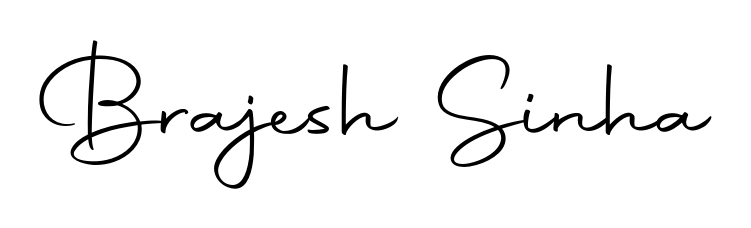 The Autography-DOLnW typeface gives name Brajesh Sinha a refined look. Suitable for certificates, diplomas, and official verification. Brajesh Sinha signature style 10 images and pictures png