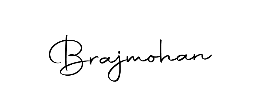 Design your own signature with our free online signature maker. With this signature software, you can create a handwritten (Autography-DOLnW) signature for name Brajmohan. Brajmohan signature style 10 images and pictures png