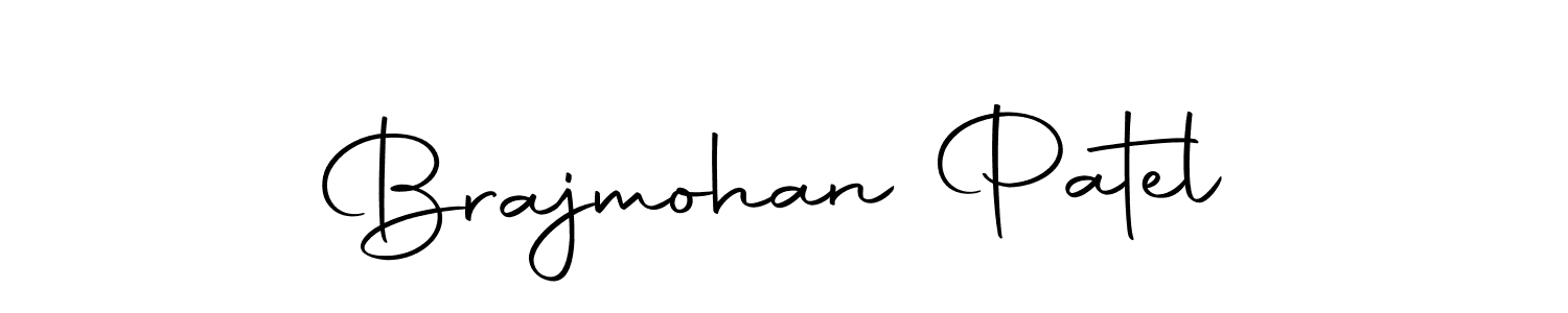 Create a beautiful signature design for name Brajmohan Patel. With this signature (Autography-DOLnW) fonts, you can make a handwritten signature for free. Brajmohan Patel signature style 10 images and pictures png