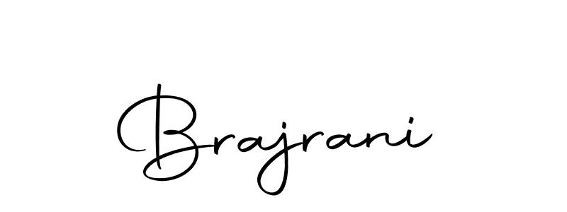 Design your own signature with our free online signature maker. With this signature software, you can create a handwritten (Autography-DOLnW) signature for name Brajrani. Brajrani signature style 10 images and pictures png