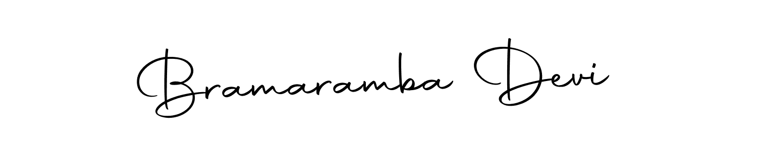 Create a beautiful signature design for name Bramaramba Devi. With this signature (Autography-DOLnW) fonts, you can make a handwritten signature for free. Bramaramba Devi signature style 10 images and pictures png