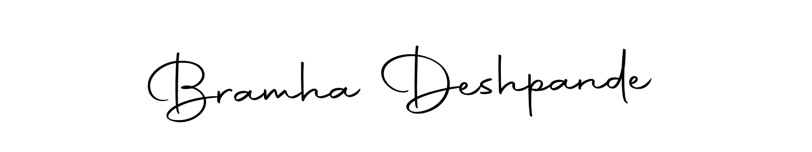 Use a signature maker to create a handwritten signature online. With this signature software, you can design (Autography-DOLnW) your own signature for name Bramha Deshpande. Bramha Deshpande signature style 10 images and pictures png