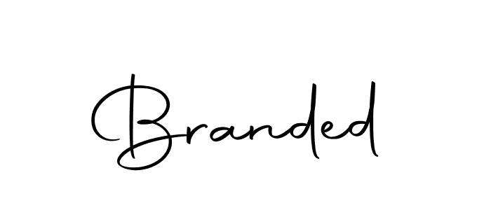 Use a signature maker to create a handwritten signature online. With this signature software, you can design (Autography-DOLnW) your own signature for name Branded. Branded signature style 10 images and pictures png