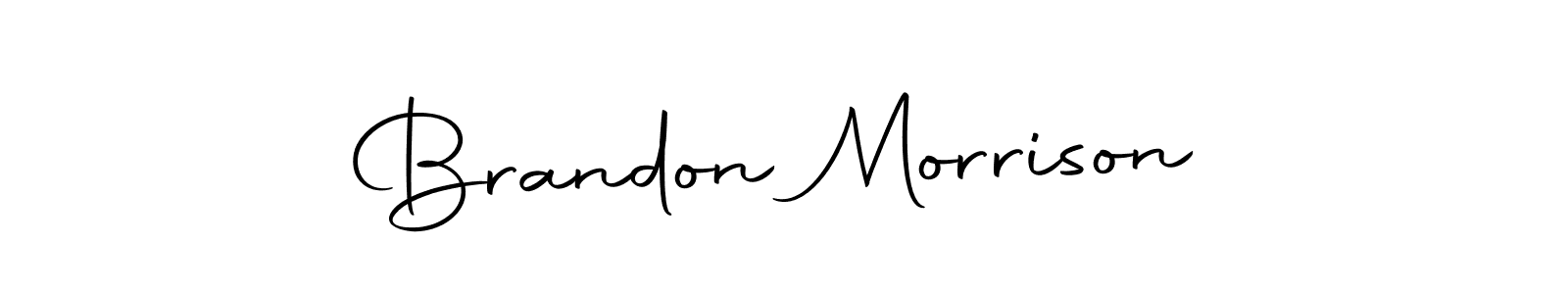 Create a beautiful signature design for name Brandon Morrison. With this signature (Autography-DOLnW) fonts, you can make a handwritten signature for free. Brandon Morrison signature style 10 images and pictures png