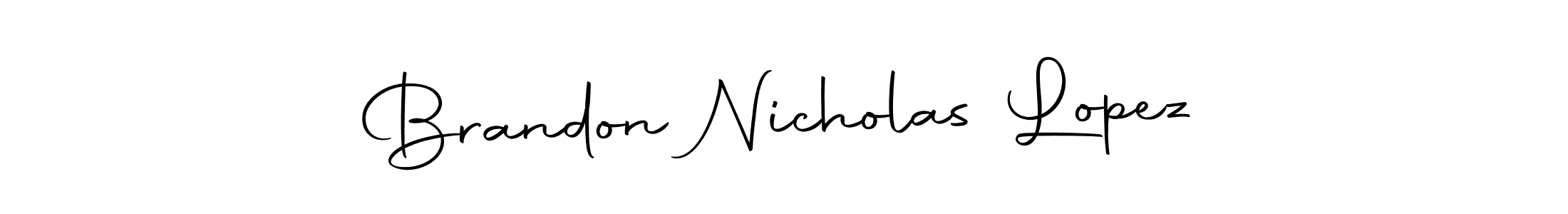 How to make Brandon Nicholas Lopez signature? Autography-DOLnW is a professional autograph style. Create handwritten signature for Brandon Nicholas Lopez name. Brandon Nicholas Lopez signature style 10 images and pictures png