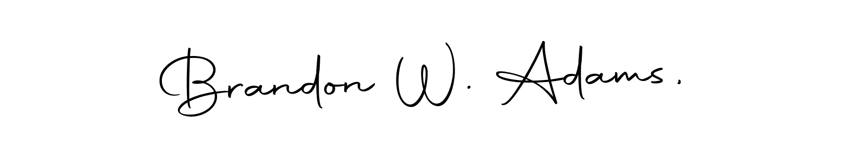 Once you've used our free online signature maker to create your best signature Autography-DOLnW style, it's time to enjoy all of the benefits that Brandon W. Adams, name signing documents. Brandon W. Adams, signature style 10 images and pictures png