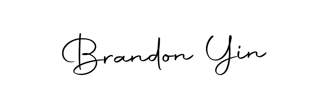 Create a beautiful signature design for name Brandon Yin. With this signature (Autography-DOLnW) fonts, you can make a handwritten signature for free. Brandon Yin signature style 10 images and pictures png
