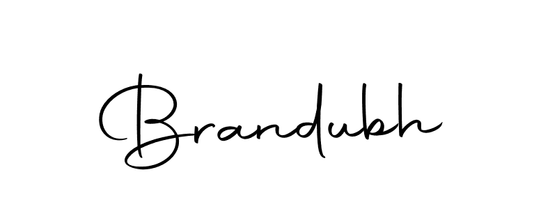 Design your own signature with our free online signature maker. With this signature software, you can create a handwritten (Autography-DOLnW) signature for name Brandubh. Brandubh signature style 10 images and pictures png