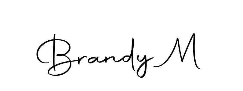 Create a beautiful signature design for name Brandy M. With this signature (Autography-DOLnW) fonts, you can make a handwritten signature for free. Brandy M signature style 10 images and pictures png