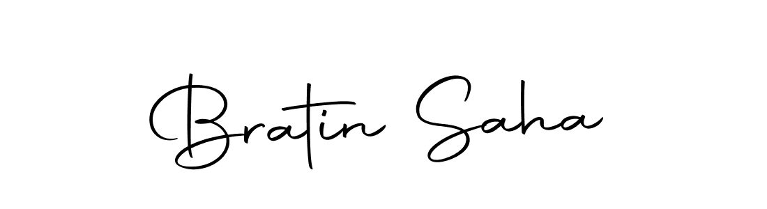 Design your own signature with our free online signature maker. With this signature software, you can create a handwritten (Autography-DOLnW) signature for name Bratin Saha. Bratin Saha signature style 10 images and pictures png