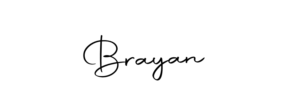 Design your own signature with our free online signature maker. With this signature software, you can create a handwritten (Autography-DOLnW) signature for name Brayan ♡. Brayan ♡ signature style 10 images and pictures png
