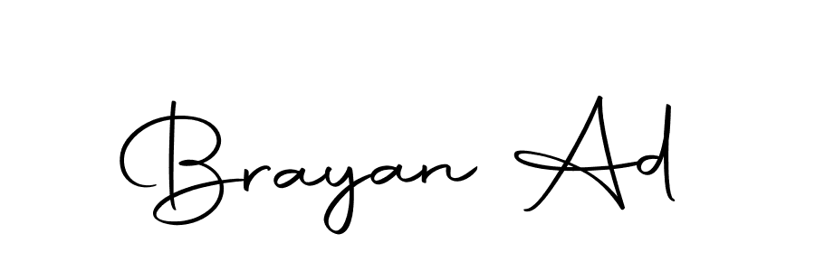 Design your own signature with our free online signature maker. With this signature software, you can create a handwritten (Autography-DOLnW) signature for name Brayan Ad. Brayan Ad signature style 10 images and pictures png
