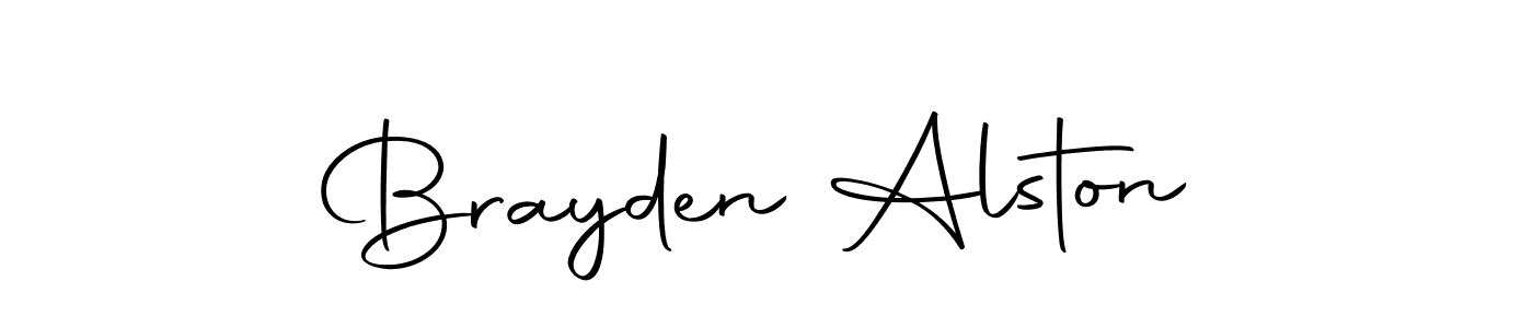 Create a beautiful signature design for name Brayden Alston. With this signature (Autography-DOLnW) fonts, you can make a handwritten signature for free. Brayden Alston signature style 10 images and pictures png