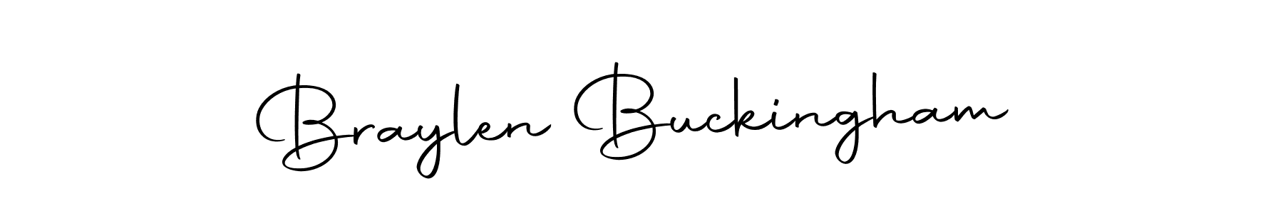 Make a beautiful signature design for name Braylen Buckingham. With this signature (Autography-DOLnW) style, you can create a handwritten signature for free. Braylen Buckingham signature style 10 images and pictures png