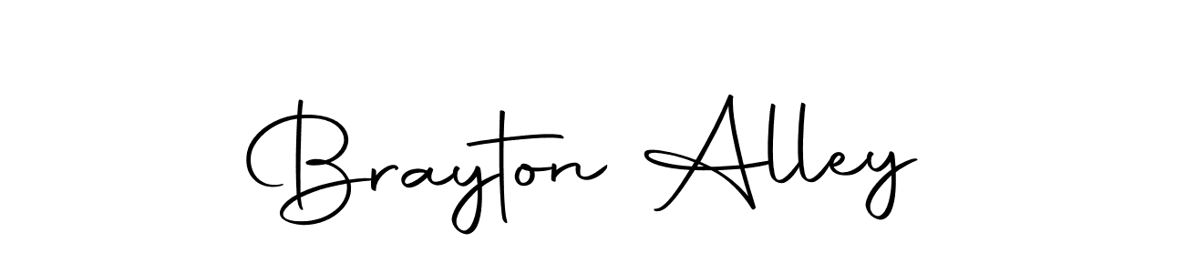 Create a beautiful signature design for name Brayton Alley. With this signature (Autography-DOLnW) fonts, you can make a handwritten signature for free. Brayton Alley signature style 10 images and pictures png