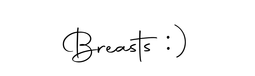 The best way (Autography-DOLnW) to make a short signature is to pick only two or three words in your name. The name Breasts :) include a total of six letters. For converting this name. Breasts :) signature style 10 images and pictures png