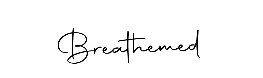 The best way (Autography-DOLnW) to make a short signature is to pick only two or three words in your name. The name Breathemed include a total of six letters. For converting this name. Breathemed signature style 10 images and pictures png