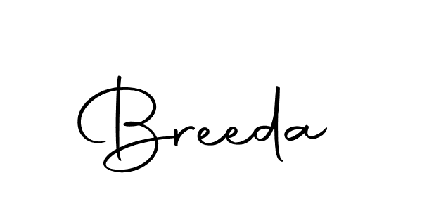 The best way (Autography-DOLnW) to make a short signature is to pick only two or three words in your name. The name Breeda include a total of six letters. For converting this name. Breeda signature style 10 images and pictures png