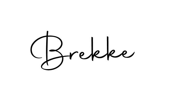 Brekke stylish signature style. Best Handwritten Sign (Autography-DOLnW) for my name. Handwritten Signature Collection Ideas for my name Brekke. Brekke signature style 10 images and pictures png