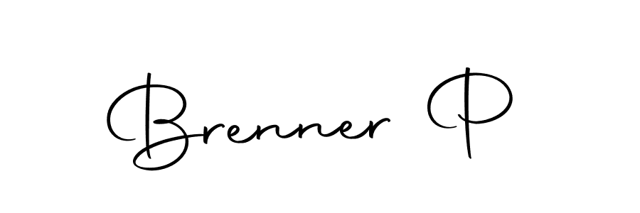 Make a beautiful signature design for name Brenner P. With this signature (Autography-DOLnW) style, you can create a handwritten signature for free. Brenner P signature style 10 images and pictures png