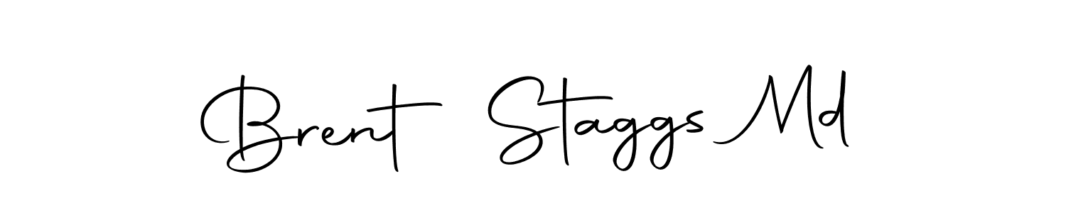 How to make Brent Staggs Md name signature. Use Autography-DOLnW style for creating short signs online. This is the latest handwritten sign. Brent Staggs Md signature style 10 images and pictures png