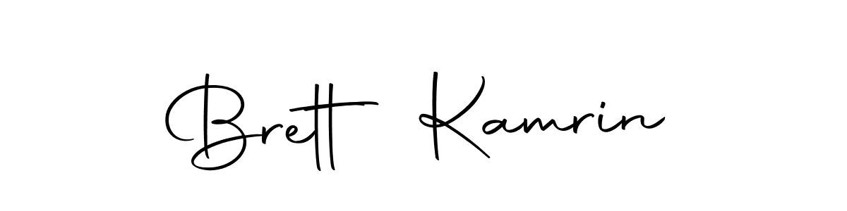 Create a beautiful signature design for name Brett Kamrin. With this signature (Autography-DOLnW) fonts, you can make a handwritten signature for free. Brett Kamrin signature style 10 images and pictures png