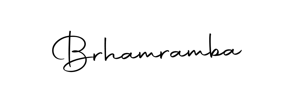 Design your own signature with our free online signature maker. With this signature software, you can create a handwritten (Autography-DOLnW) signature for name Brhamramba. Brhamramba signature style 10 images and pictures png