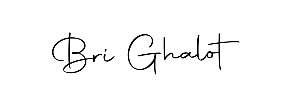 Design your own signature with our free online signature maker. With this signature software, you can create a handwritten (Autography-DOLnW) signature for name Bri Ghalot. Bri Ghalot signature style 10 images and pictures png