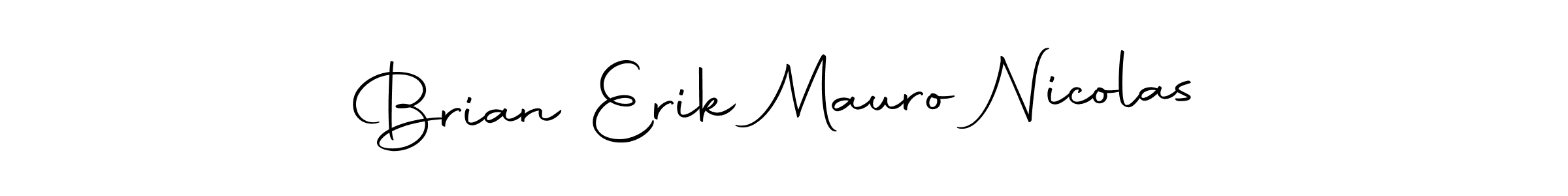 How to make Brian Erik Mauro Nicolas signature? Autography-DOLnW is a professional autograph style. Create handwritten signature for Brian Erik Mauro Nicolas name. Brian Erik Mauro Nicolas signature style 10 images and pictures png