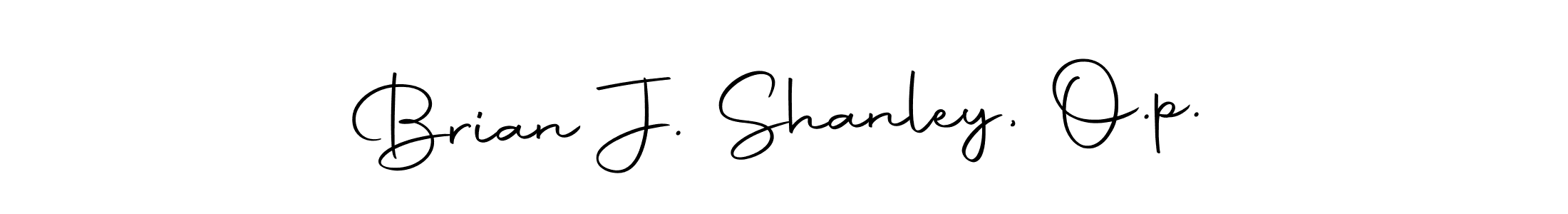 Autography-DOLnW is a professional signature style that is perfect for those who want to add a touch of class to their signature. It is also a great choice for those who want to make their signature more unique. Get Brian J. Shanley, O.p. name to fancy signature for free. Brian J. Shanley, O.p. signature style 10 images and pictures png