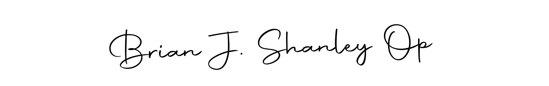 Make a beautiful signature design for name Brian J. Shanley Op. With this signature (Autography-DOLnW) style, you can create a handwritten signature for free. Brian J. Shanley Op signature style 10 images and pictures png